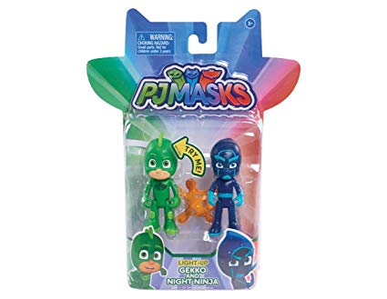 PJ Masks Light Up Gekko and Night Ninja Figure 2 Pack