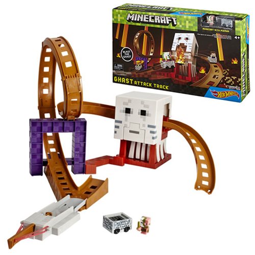 Minecraft Hot Wheels Ghast Attack Track Playset