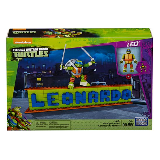 Mega Bloks Teenage Mutant Ninja Turtles Ninja Name Plate Builder